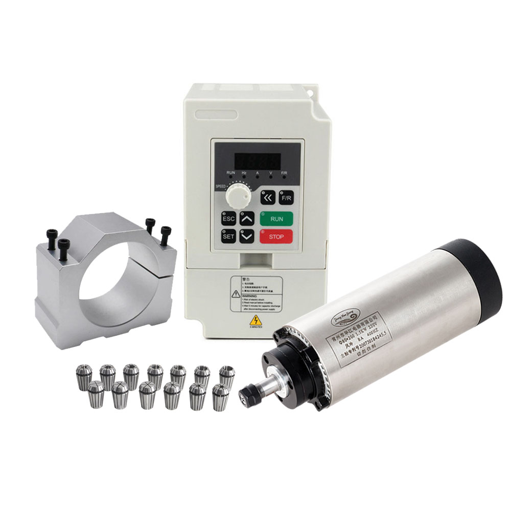 Zestaw silnika wrzeciona CNC 8 – Air Cooled 1.5Kw Spindle Motor Inverter 110V recenzja i cena